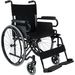 SEDIA A ROTELLE / CARROZZINA PIEGHEVOLE AD AUTOSPINTA BASIC - seduta 41cm - bracciolo fissi - ruote piene